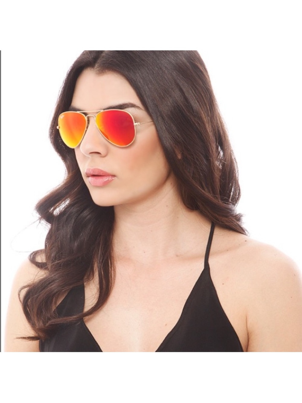 Ray-Ban Aviator Sunglasses Gold Orange Flash Mirror RB3025 112/69 58